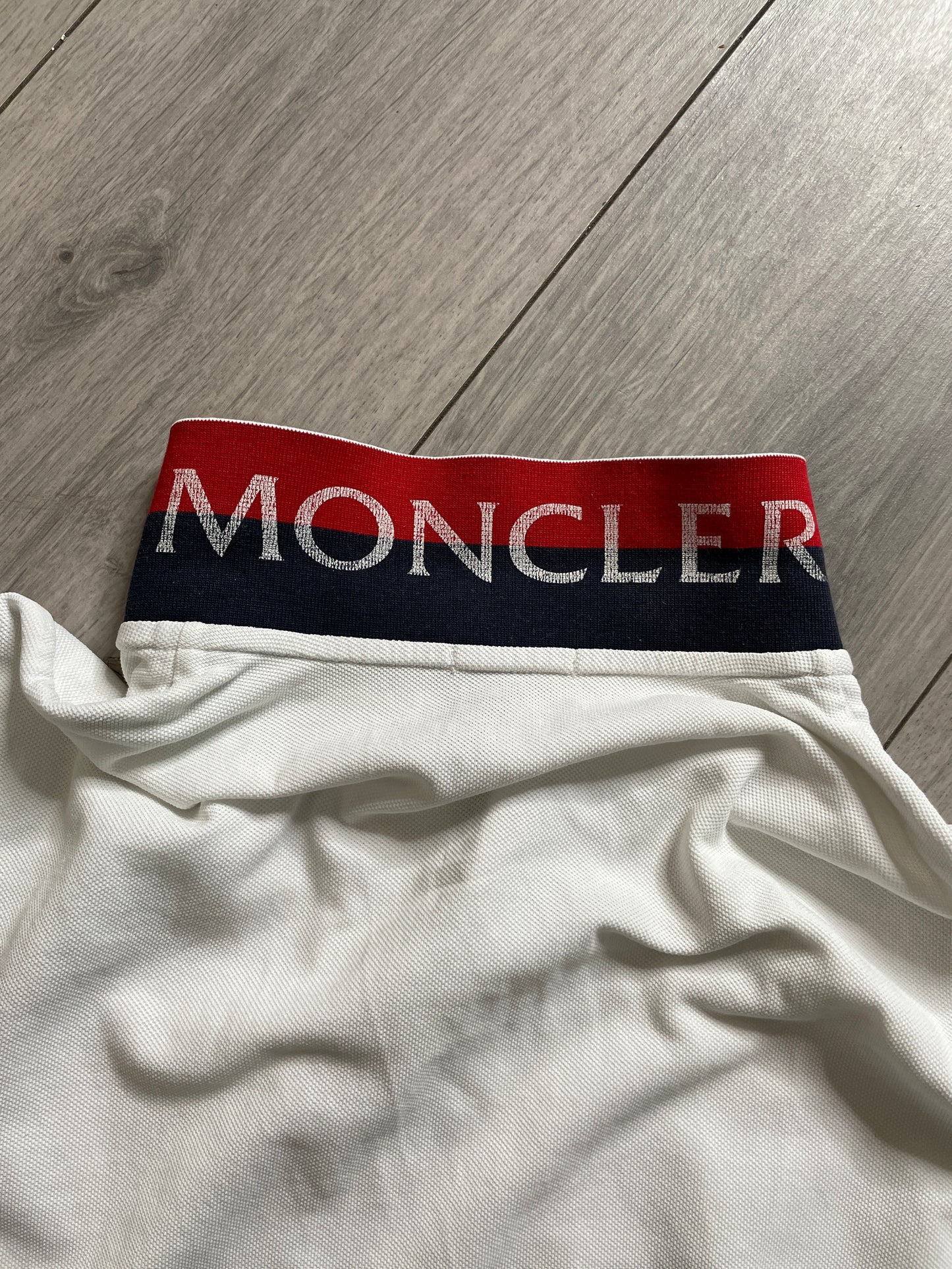 Moncler Maglia Polo White