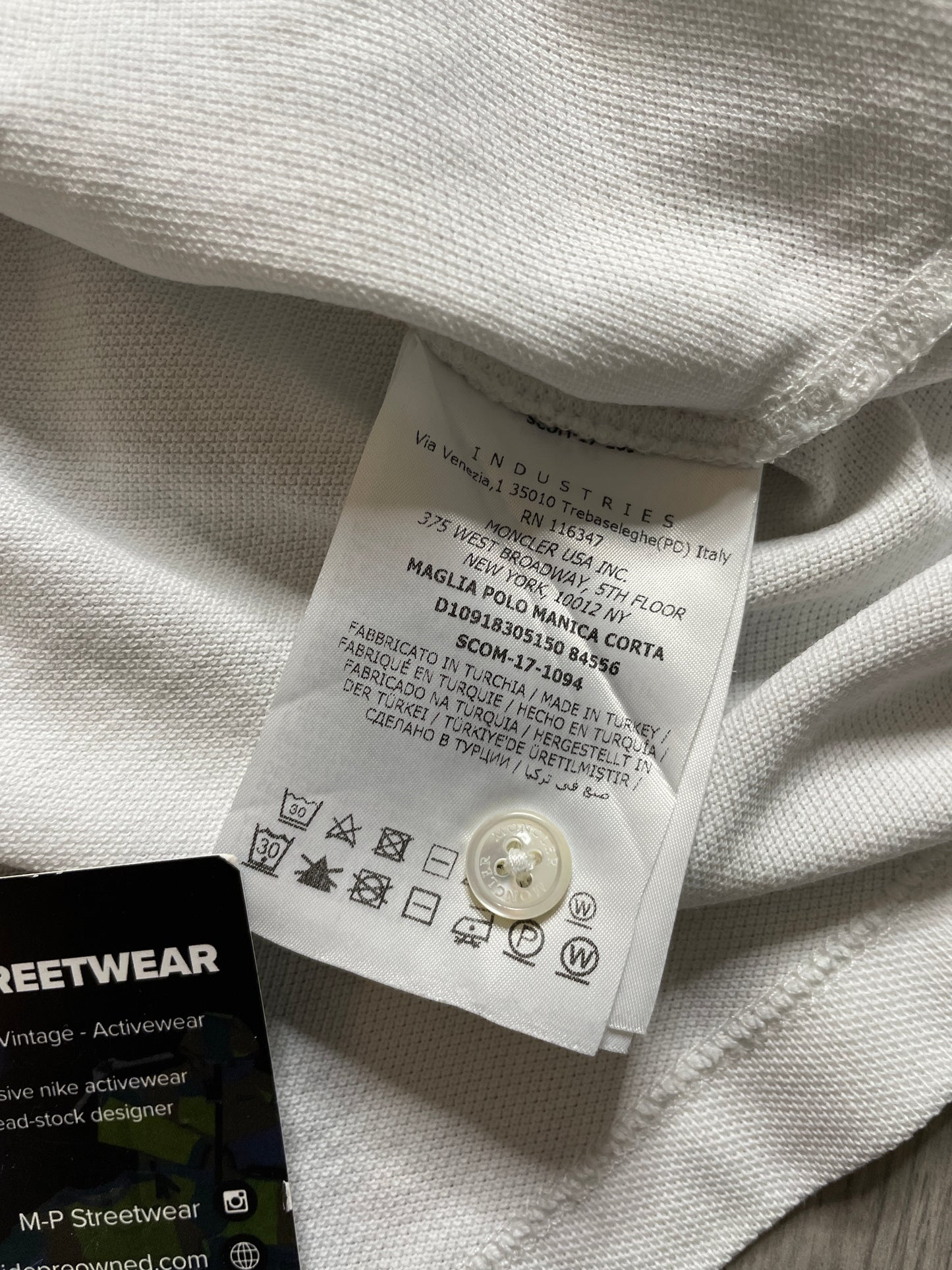 Moncler Maglia Polo White