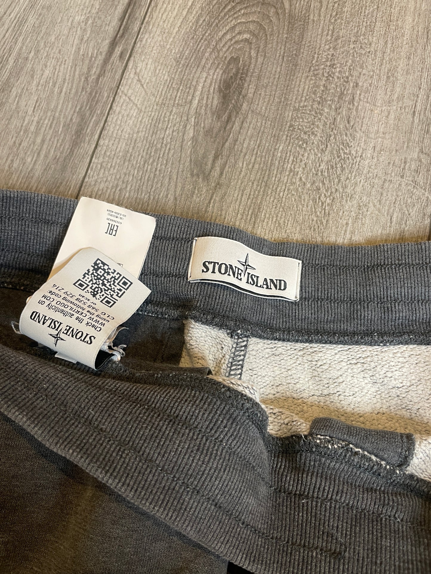 Stone Island jogger shorts grey