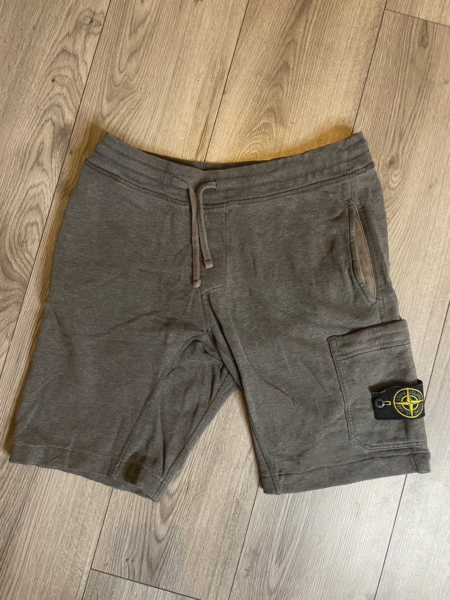 Stone Island jogger shorts grey
