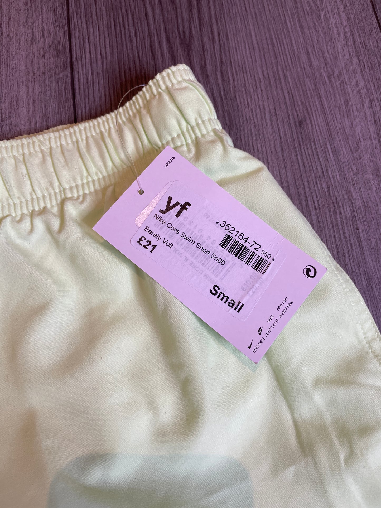 Nike volt swim shorts