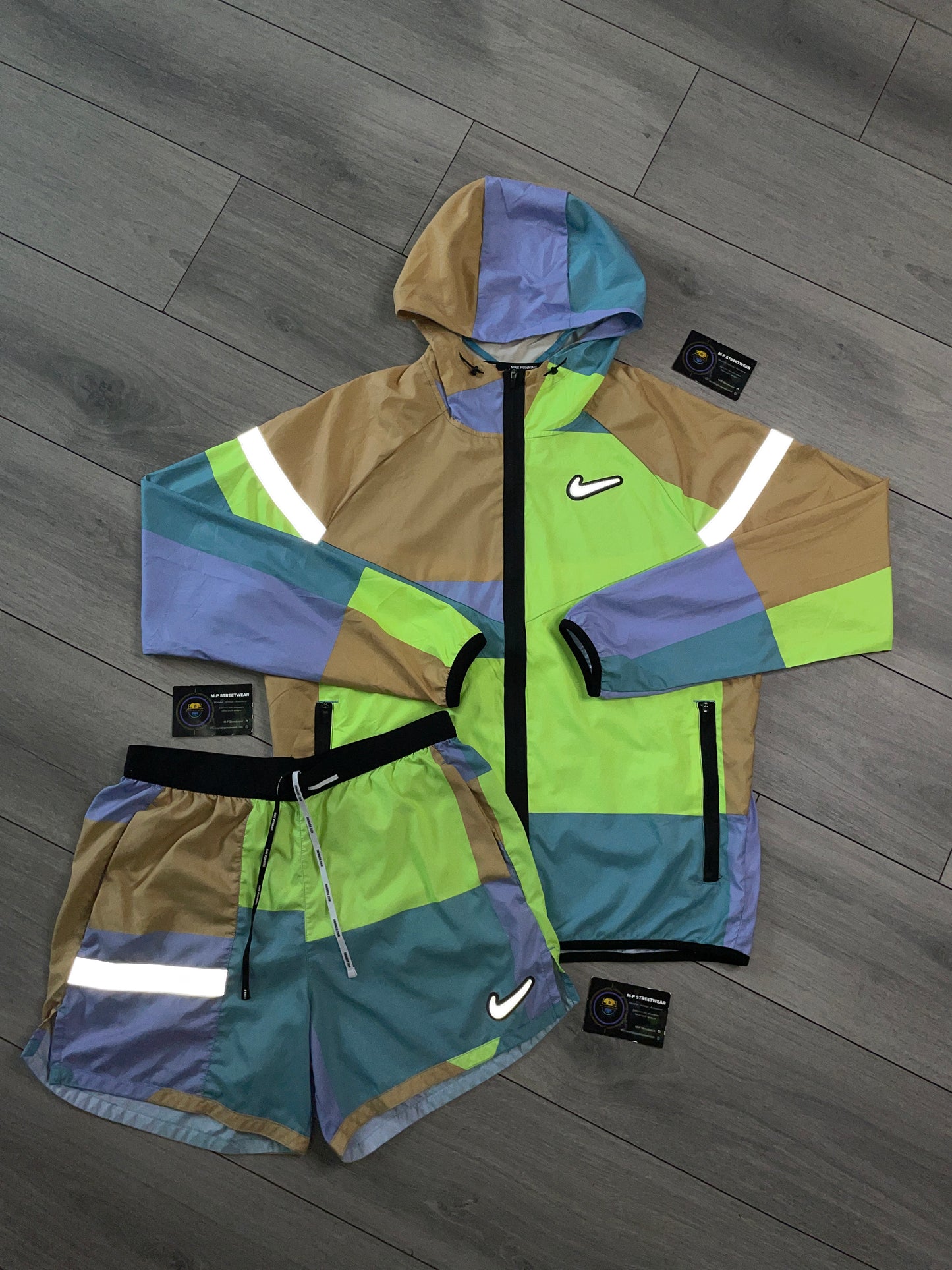 Nike Patchwork Set Neon/Teal (M)