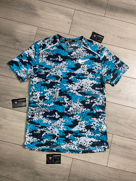 Nike Rise 365 Camo Blue Tshirt
