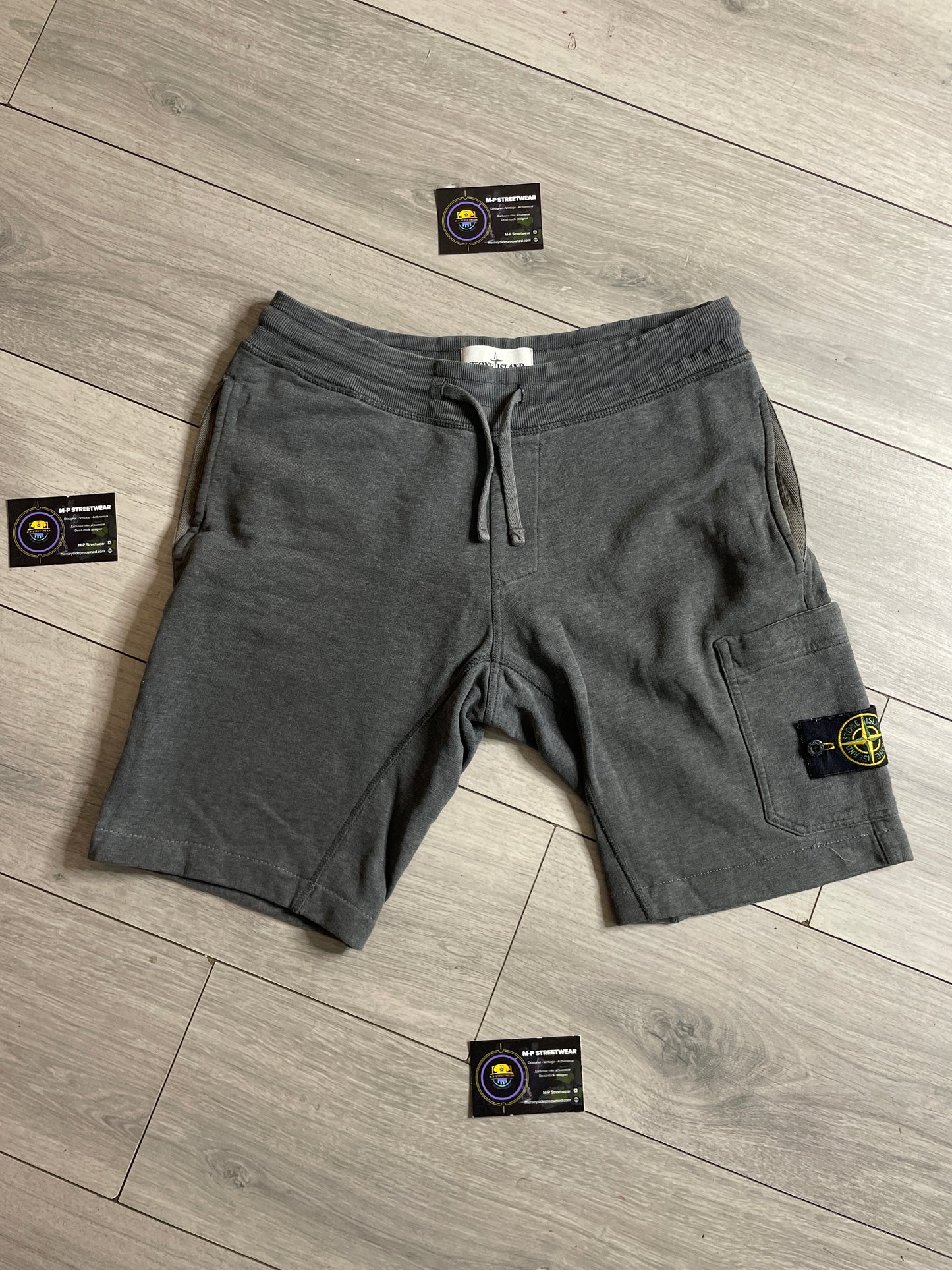 Stone Island jogger shorts grey