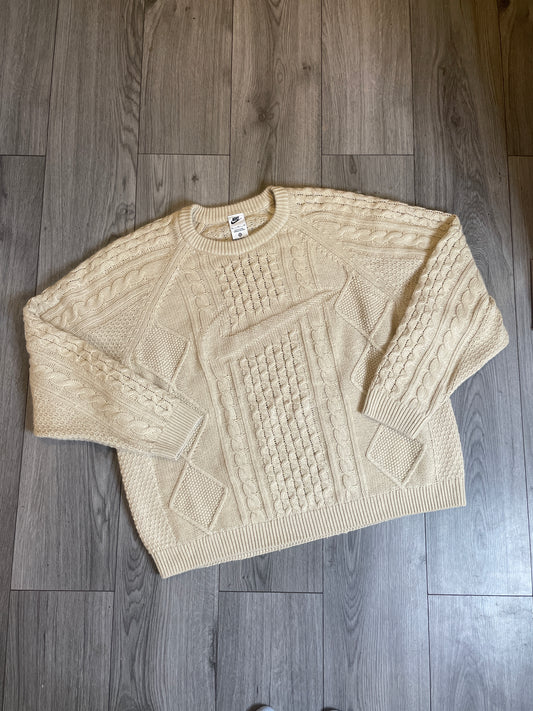 Nike cable knit sweater