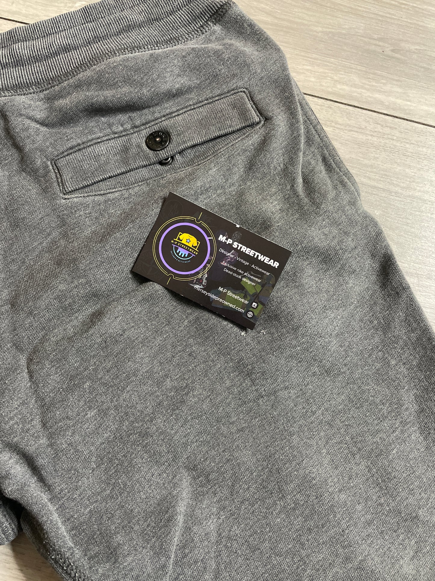 Stone Island jogger shorts grey