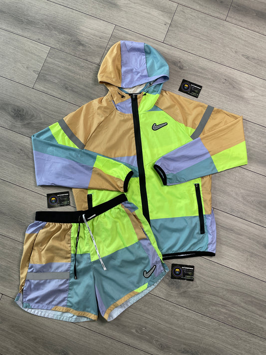 Nike Patchwork Set Neon/Teal (M)