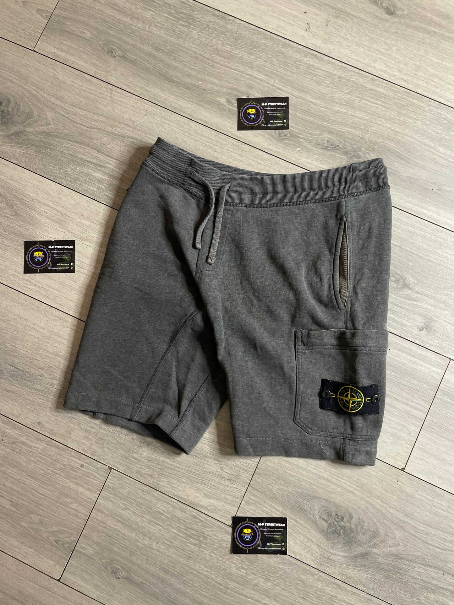 Stone Island jogger shorts grey
