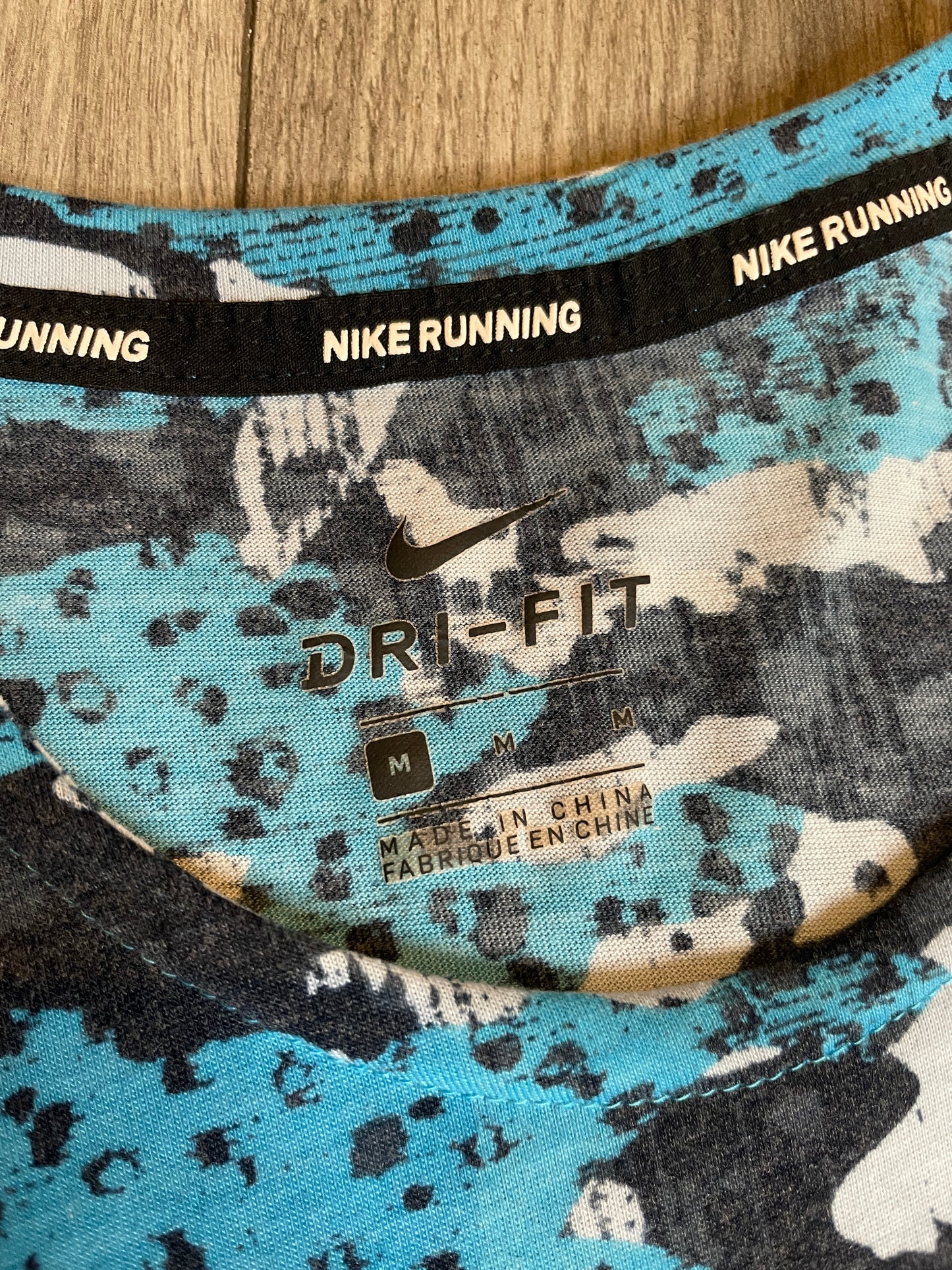Nike camo blue miler
