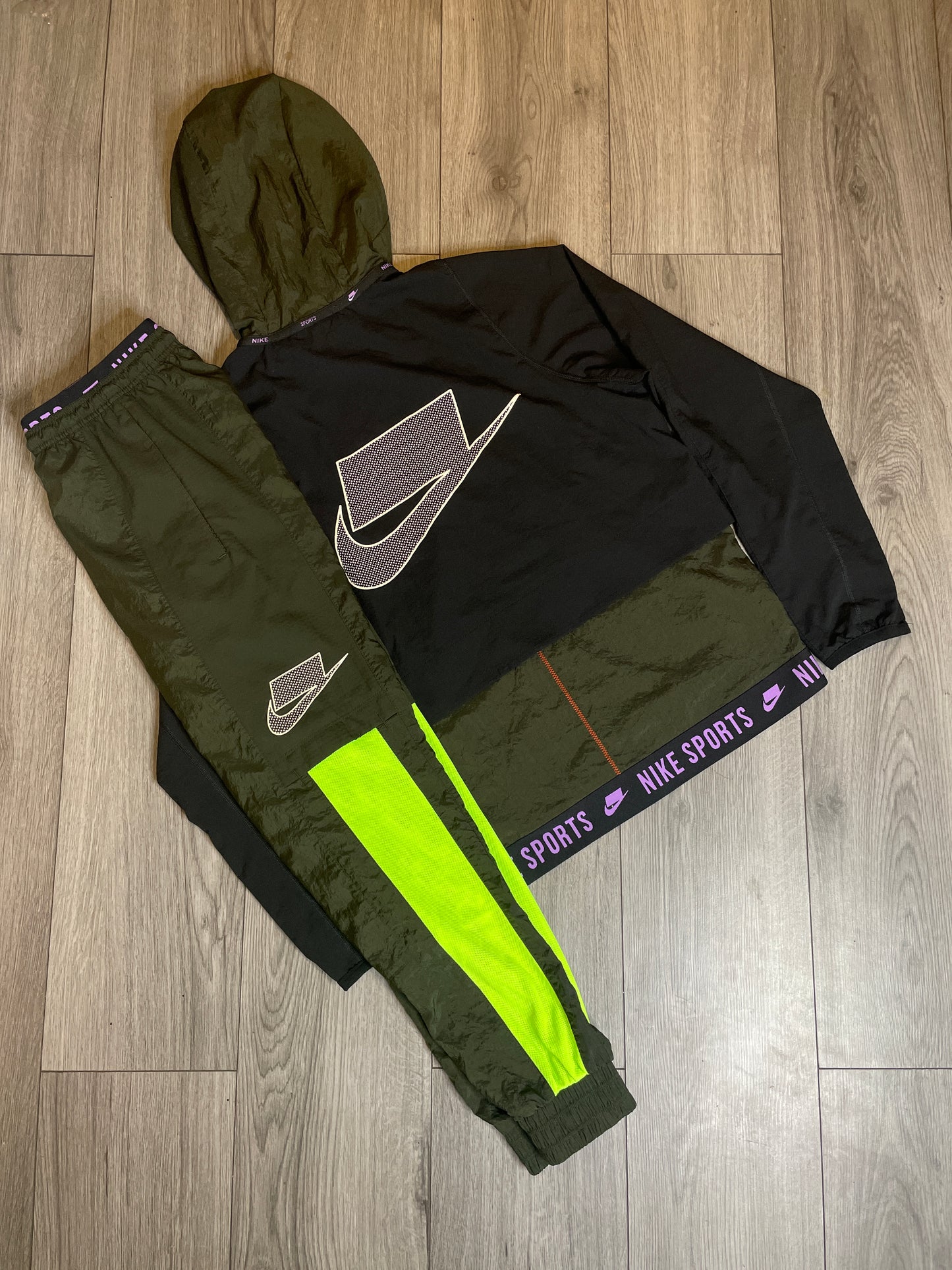 Nike sports tracksuit khaki
