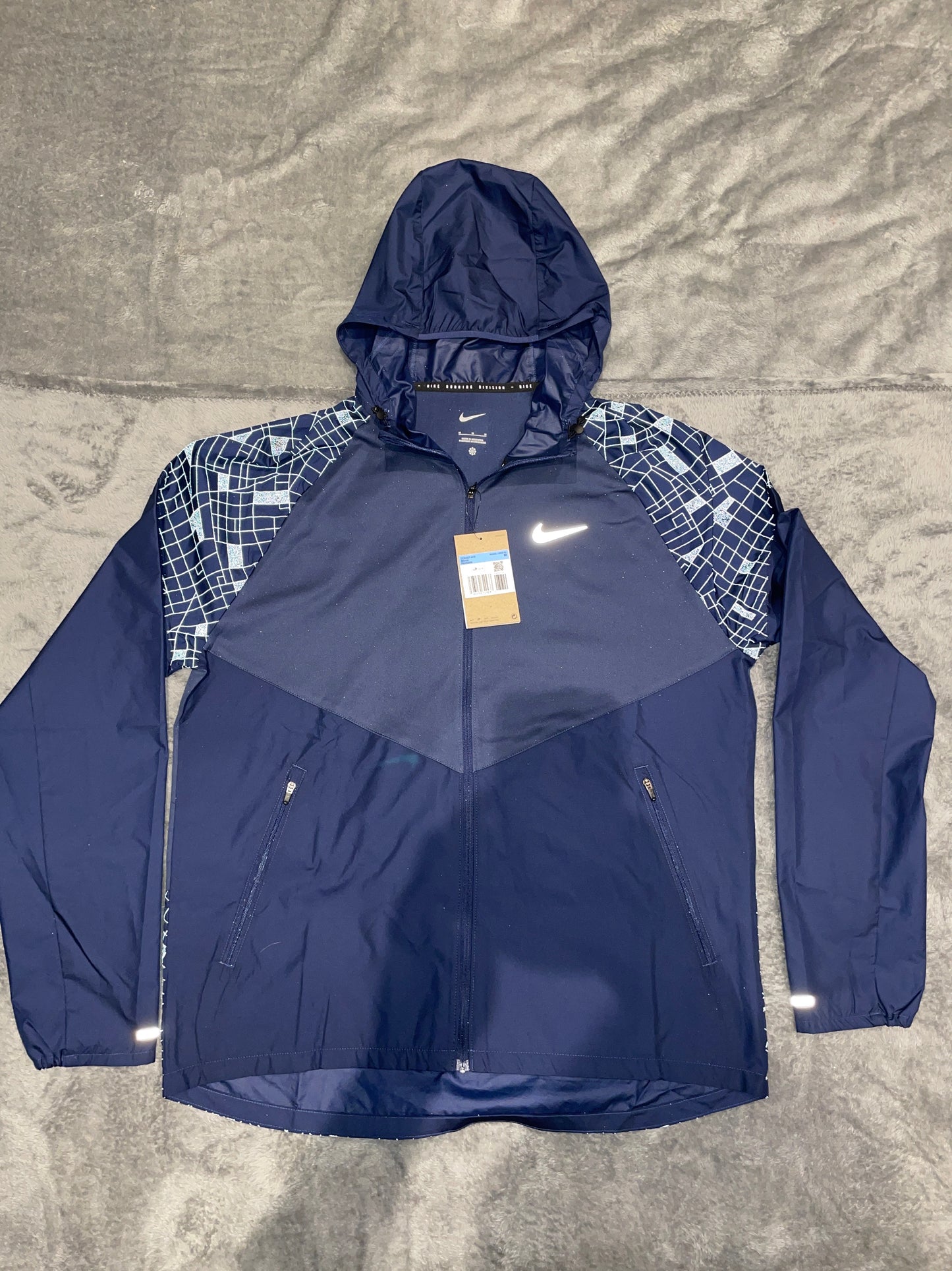 Nike running tracksuit navy