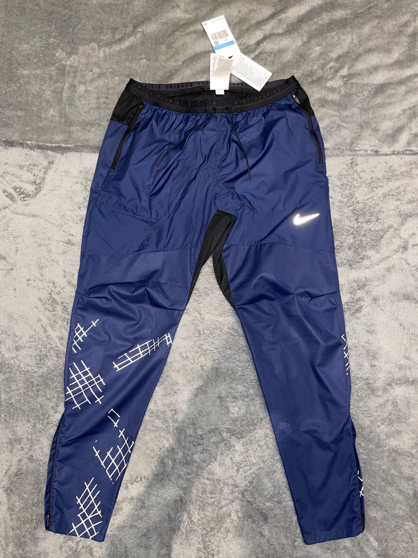 Nike running tracksuit navy