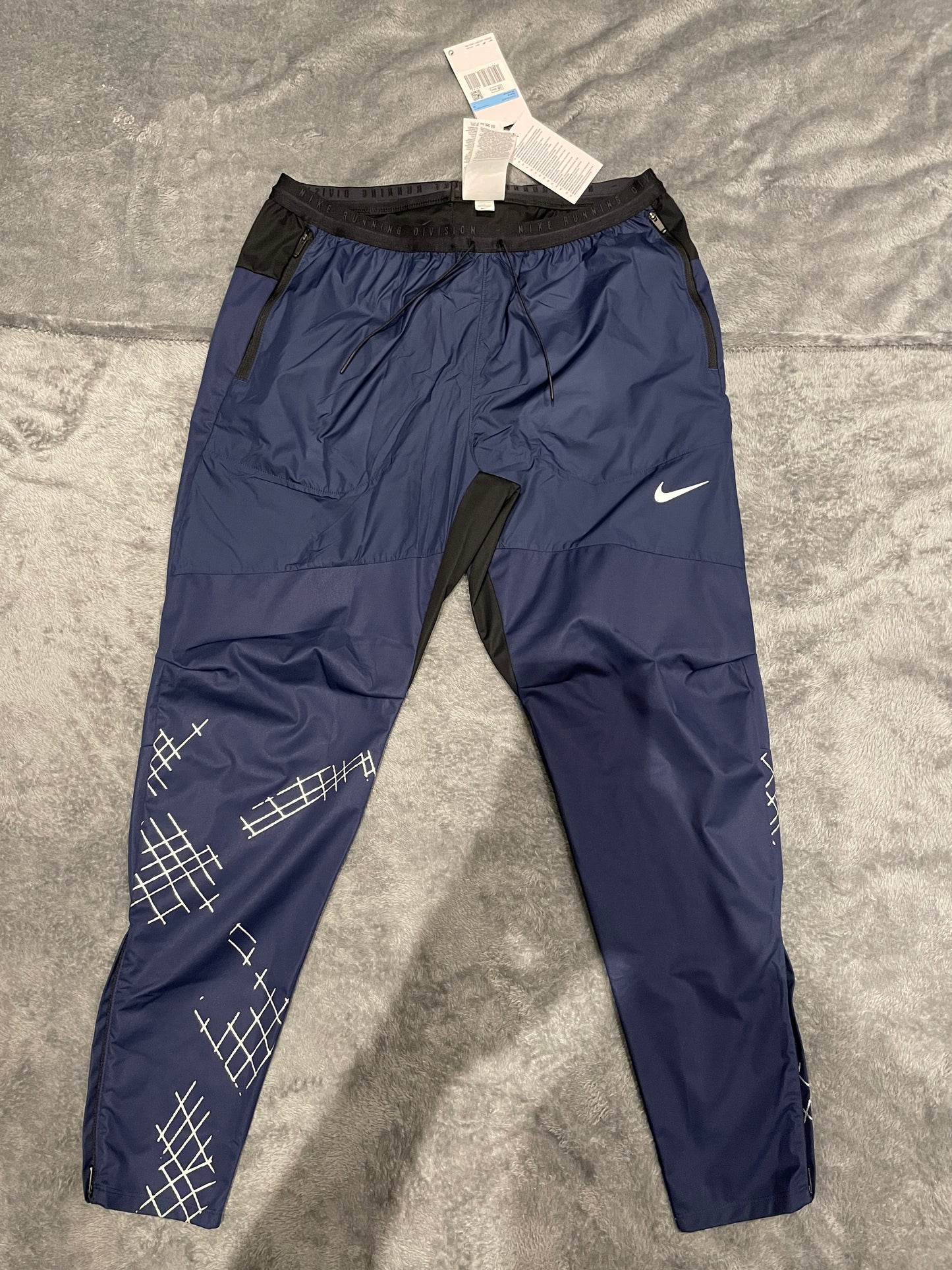 Nike running tracksuit navy